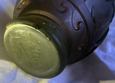 Paar Art Deco Vase Georges Le Feure (1868/1943) Glaspaste Tänzerinnen