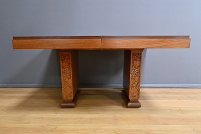 Mahogany 6 to 18 place settings table, Art Deco - 1920