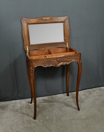 Travailleuse en Hêtre massif, style Louis XV – Début XXe