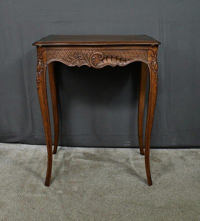 Travailleuse en Hêtre massif, style Louis XV – Début XXe