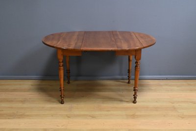 Table 4 à 10 Couverts à Allonges en Merisier, style Louis Philippe – Fin XIXe