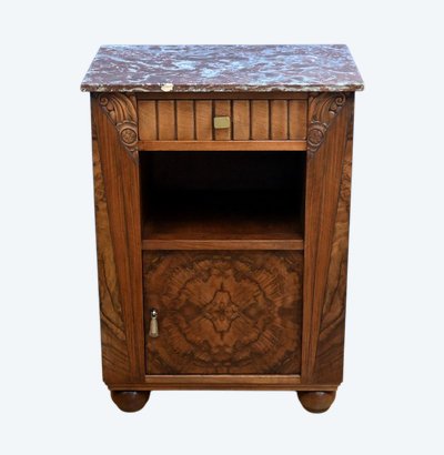 Chevet en Ronce de Noyer, Art Déco – 1930