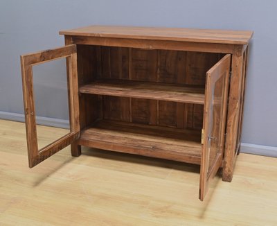 Solid teak display case, India - Early 20th century
