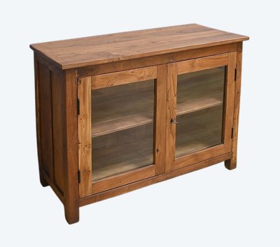 Solid teak display case, India - Early 20th century