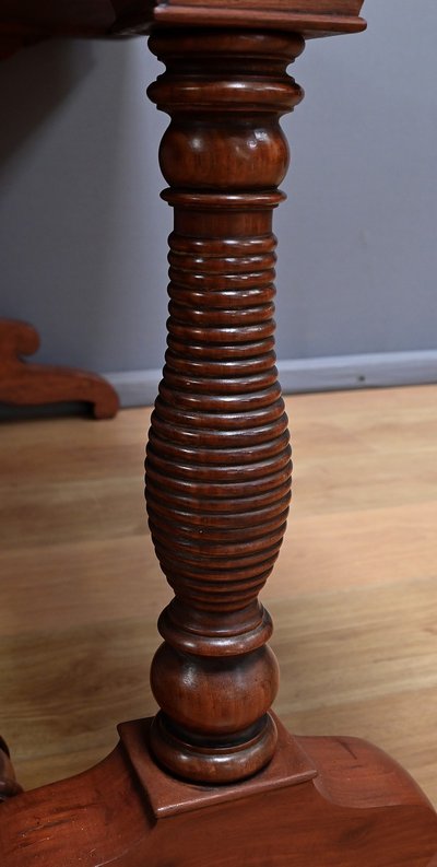 Table Bureau en Acajou, époque Louis-Philippe – 1ère moitié XIXe