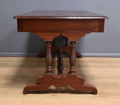 Table Bureau en Acajou, époque Louis-Philippe – 1ère moitié XIXe
