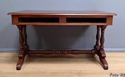 Table Bureau en Acajou, époque Louis-Philippe – 1ère moitié XIXe