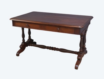 Table Bureau en Acajou, époque Louis-Philippe – 1ère moitié XIXe