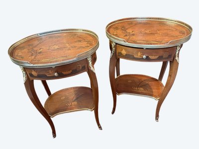 PAIR OF LOUIS XV BEDSIDE TABLES