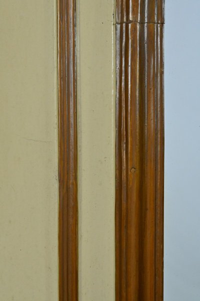 Specchio Trumeau in legno dipinto, stile Luigi XV - Fine XIX secolo