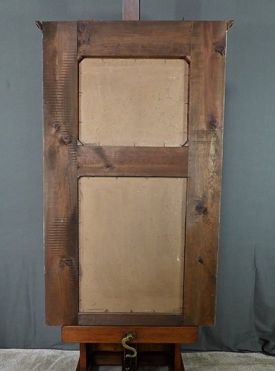 Specchio Trumeau in legno dipinto, stile Luigi XV - Fine XIX secolo