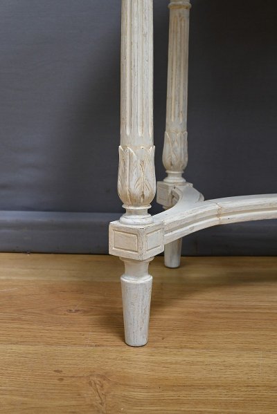 Banc de Piano en Bois peint, style Louis XVI – Fin XIXe