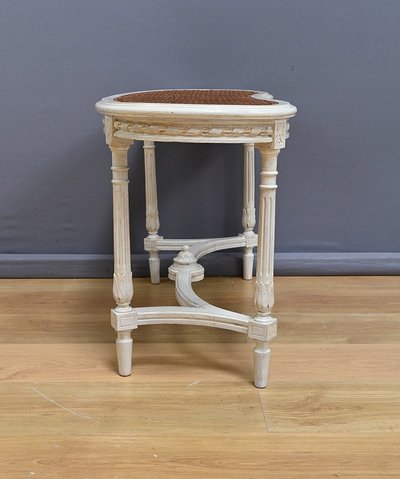 Banc de Piano en Bois peint, style Louis XVI – Fin XIXe