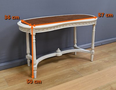 Banc de Piano en Bois peint, style Louis XVI – Fin XIXe