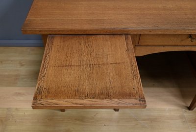 Solid oak pedestal desk, Régy - 1940