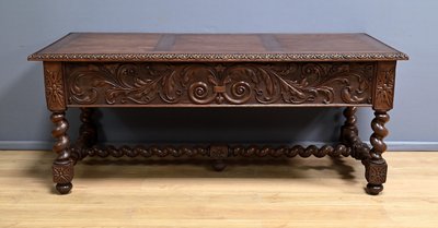 Bureau en Chêne, style Néo-Gothique – Fin XIXe