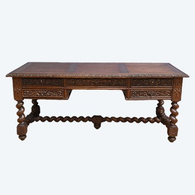 Bureau en Chêne, style Néo-Gothique – Fin XIXe