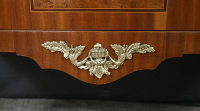 Cassettone intarsiato, stile Luigi XVI - metà del XX secolo