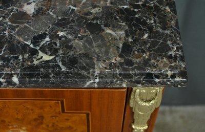 Cassettone intarsiato, stile Luigi XVI - metà del XX secolo