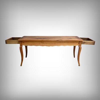 Table de Ferme en Merisier blond, style Louis XV – 2ème partie du XIXe