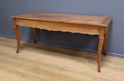 Table de Ferme en Merisier blond, style Louis XV – 2ème partie du XIXe