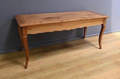 Table de Ferme en Merisier blond, style Louis XV – 2ème partie du XIXe
