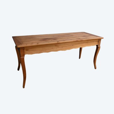 Table de Ferme en Merisier blond, style Louis XV – 2ème partie du XIXe