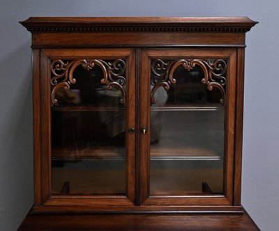 Petit Scriban Vitrine en Palissandre – 2ème partie XIXe