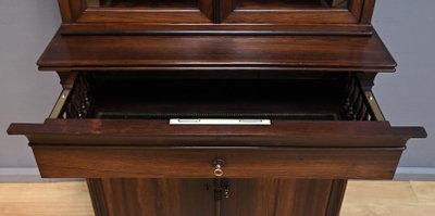 Petit Scriban Vitrine en Palissandre – 2ème partie XIXe