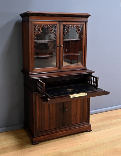 Petit Scriban Vitrine en Palissandre – 2ème partie XIXe