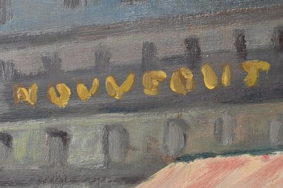 Scena di strada" di C. Subileau - Inizio XX secolo