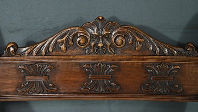 Pair of Dagobert Armchairs in Walnut, Medieval style - Late 19th century