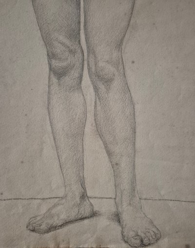 dessin de femme nue vers 1900