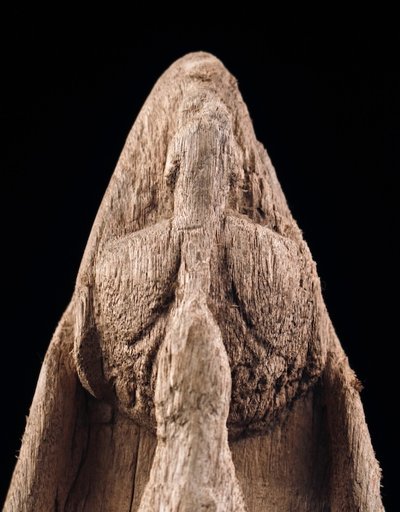 Dugout canoe, oceanic art, tribal art, marine object, Papua New Guinea, Oceania, 55 cm