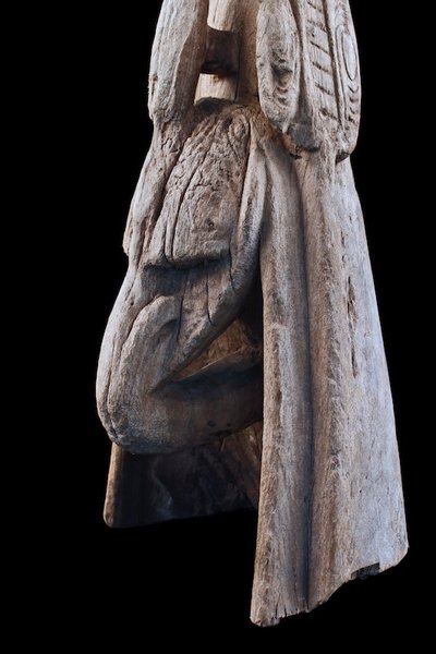 Dugout canoe, oceanic art, tribal art, marine object, Papua New Guinea, Oceania, 55 cm