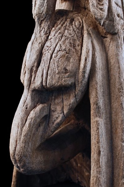 Dugout canoe, oceanic art, tribal art, marine object, Papua New Guinea, Oceania, 55 cm