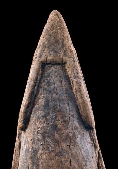 Dugout canoe, oceanic art, tribal art, marine object, Papua New Guinea, Oceania, 55 cm