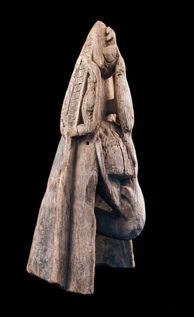 Dugout canoe, oceanic art, tribal art, marine object, Papua New Guinea, Oceania, 55 cm