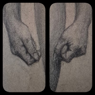 Drawing of a nude man, circa 1900