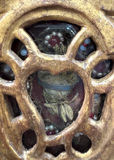 Pair of Baroque Reliquaries of Saints Fortunat and Sabine - 18th century