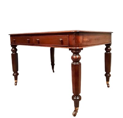 Napoleon III period double-sided mahogany desk circa 1850