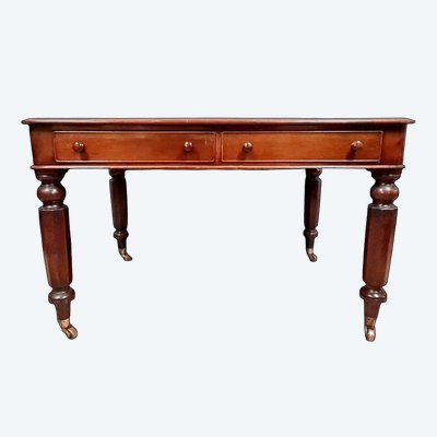 Napoleon III period double-sided mahogany desk circa 1850