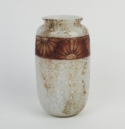 Art Deco glass vase by Legras
