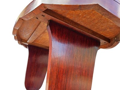 1925 Art Deco inlaid mahogany desk table