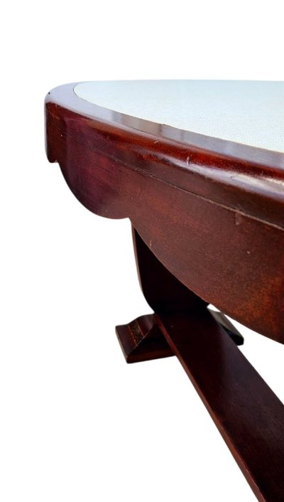 1925 Art Deco inlaid mahogany desk table