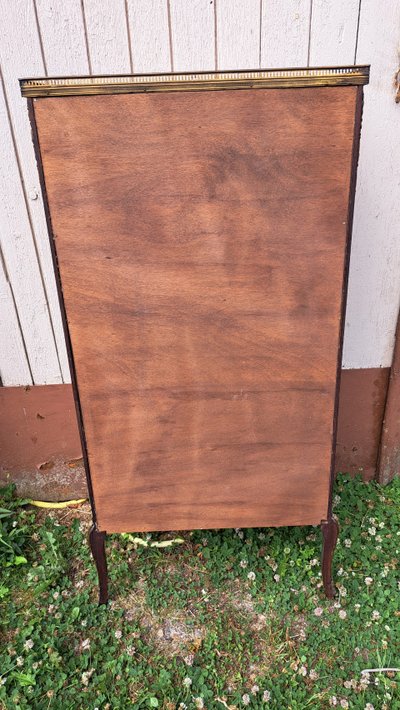 Louis XVI-style curved display case