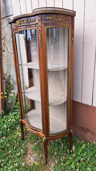 Louis XVI-style curved display case