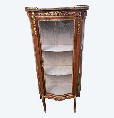Louis XVI-style curved display case