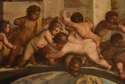 Lotta tra putti sul ponte dei Pugni a Venezia, Tiziano Vecellio (Pieve di Cadore 1490 - Venezia 1576