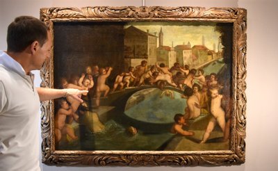 Lotta tra putti sul ponte dei Pugni a Venezia, Tiziano Vecellio (Pieve di Cadore 1490 - Venezia 1576
